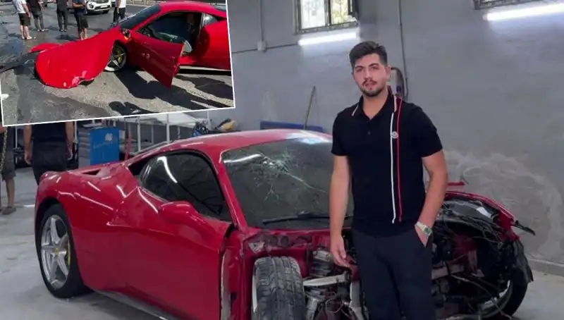 Ferrari Hayalini Yaşayamadan Kaybettim: 15 Milyonluk Araç Hurdaya Döndü