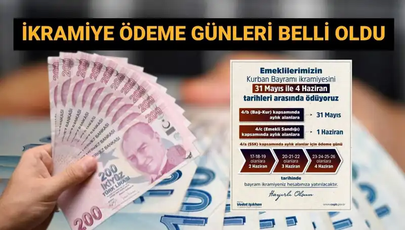 Bayram İkramiyeleri Hesaplara Geçiyor! Ödeme Tarihleri Açıkladı
