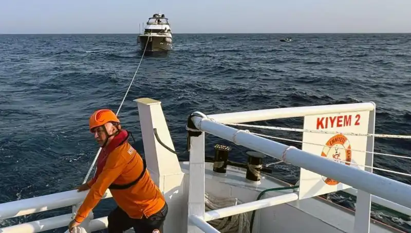 Marmaris Açıklarında Sürüklenen Tekne İçin Kurtarma Operasyonu Başarıyla Tamamlandı