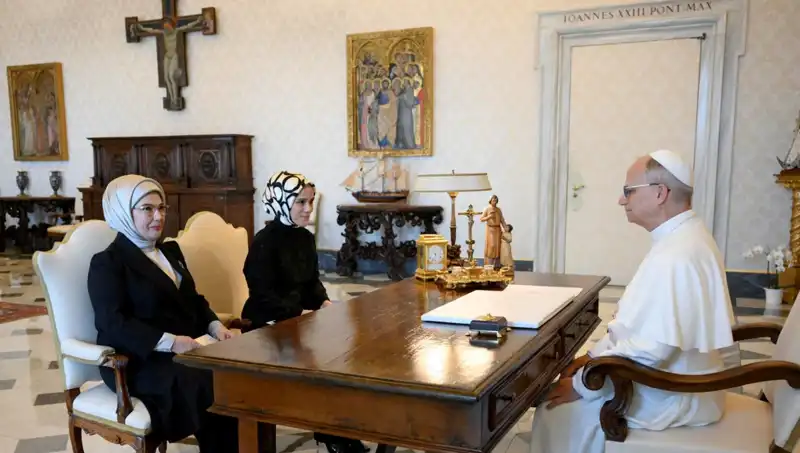 Emine Erdoğan ve Papa Leo: Gazze Üzerine Tarihi Görüşme